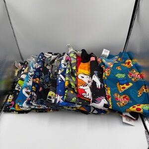 Lot Of 11 Disney And Other Character Holiday Nursing Scum Tops XS, S, M Sizes